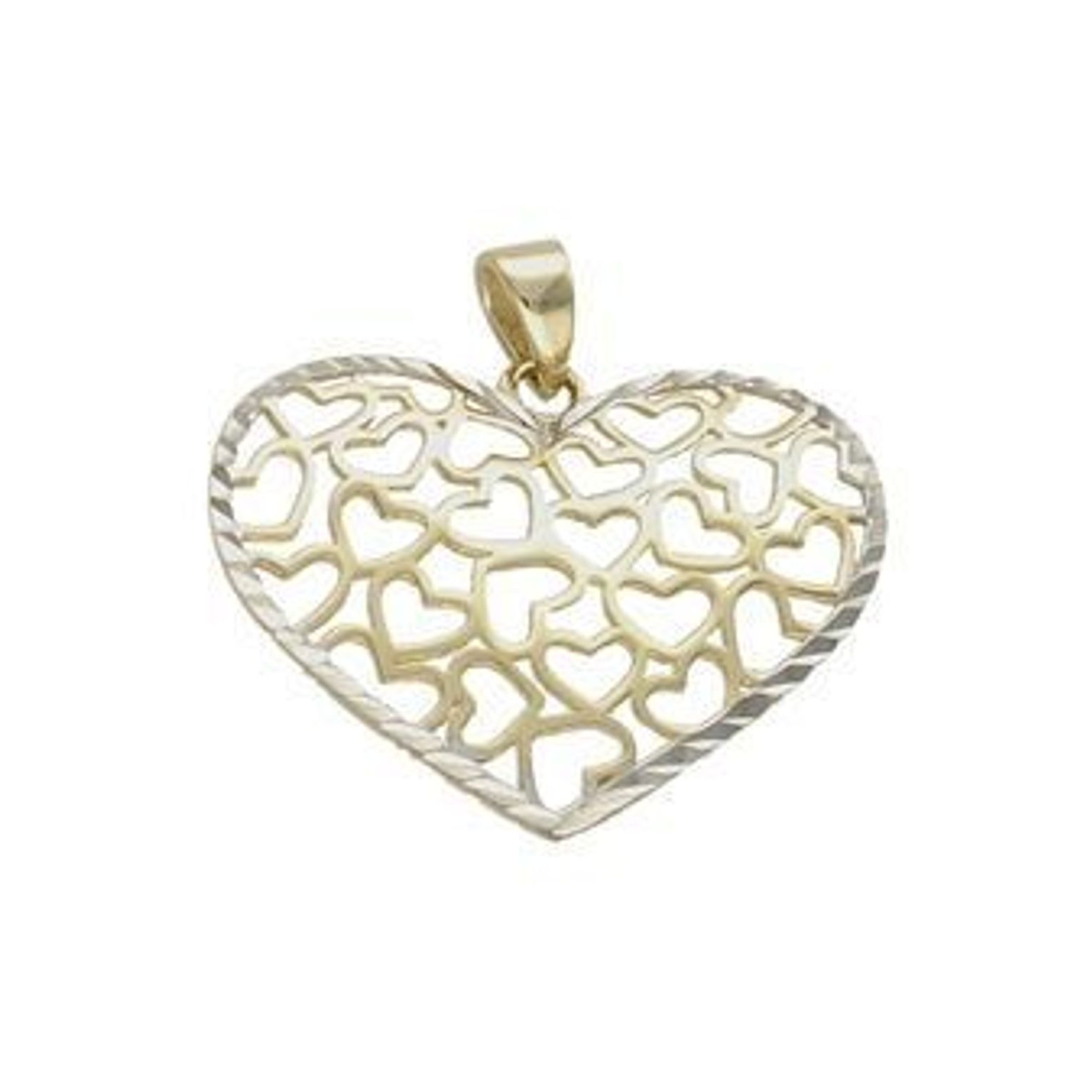 Złota zawieszka 333 serce ażurowa  ZA 315 333. Romantyczny wzór, który nada uroku oraz kobiecości każdej stylizacji. Wyjątkowy wisiorek o ponadczasowym motywie zachwyca estetyczną form.jpg